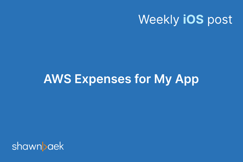 AWS Expenses for My App