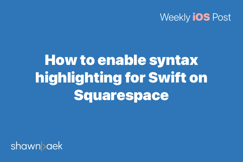 How to enable syntax highlighting for Swift on Squarespace