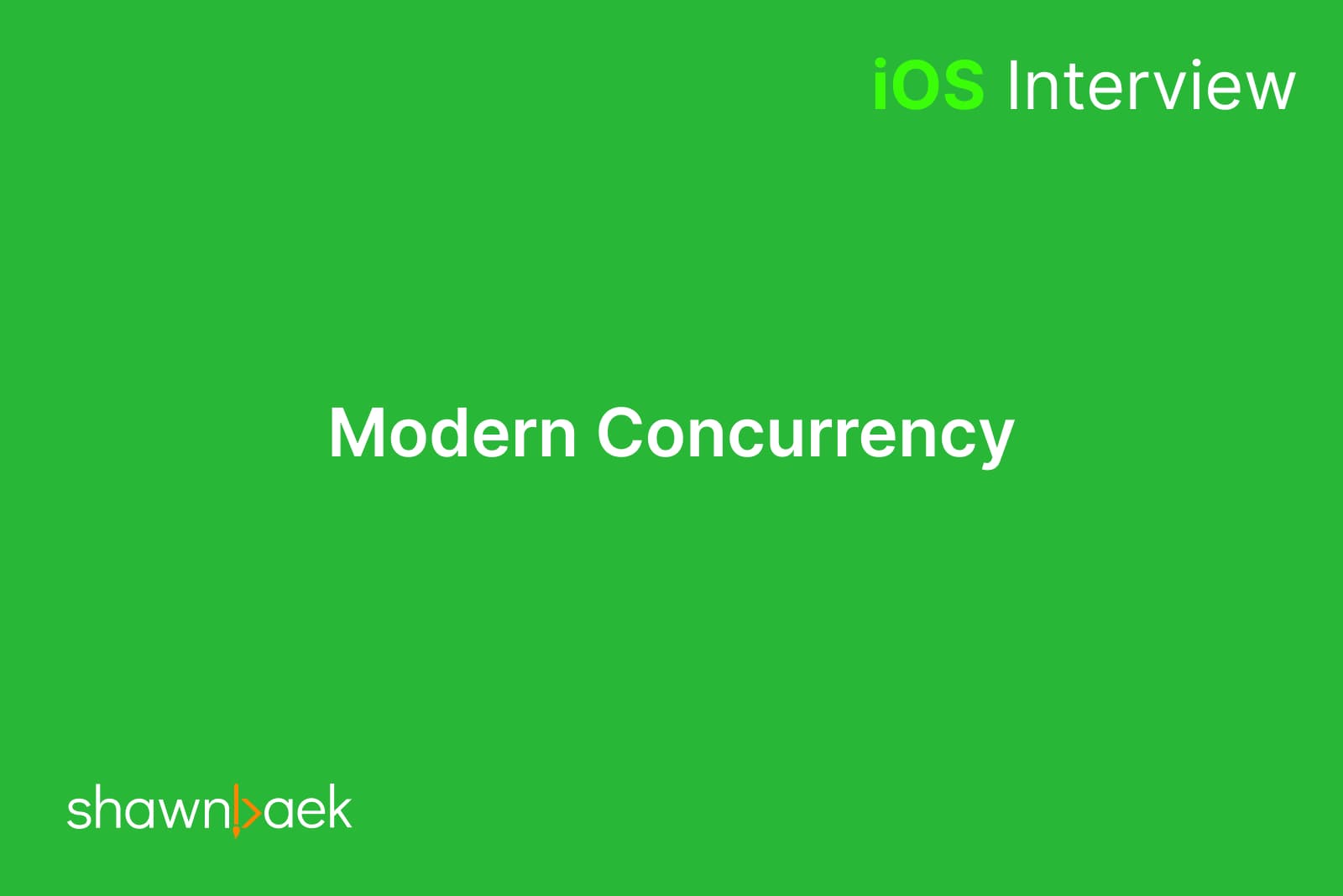 Swift, Modern Concurrency
