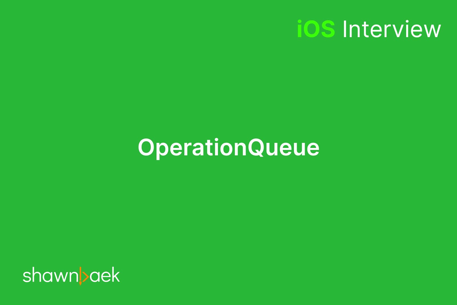 Swift, OperationQueue