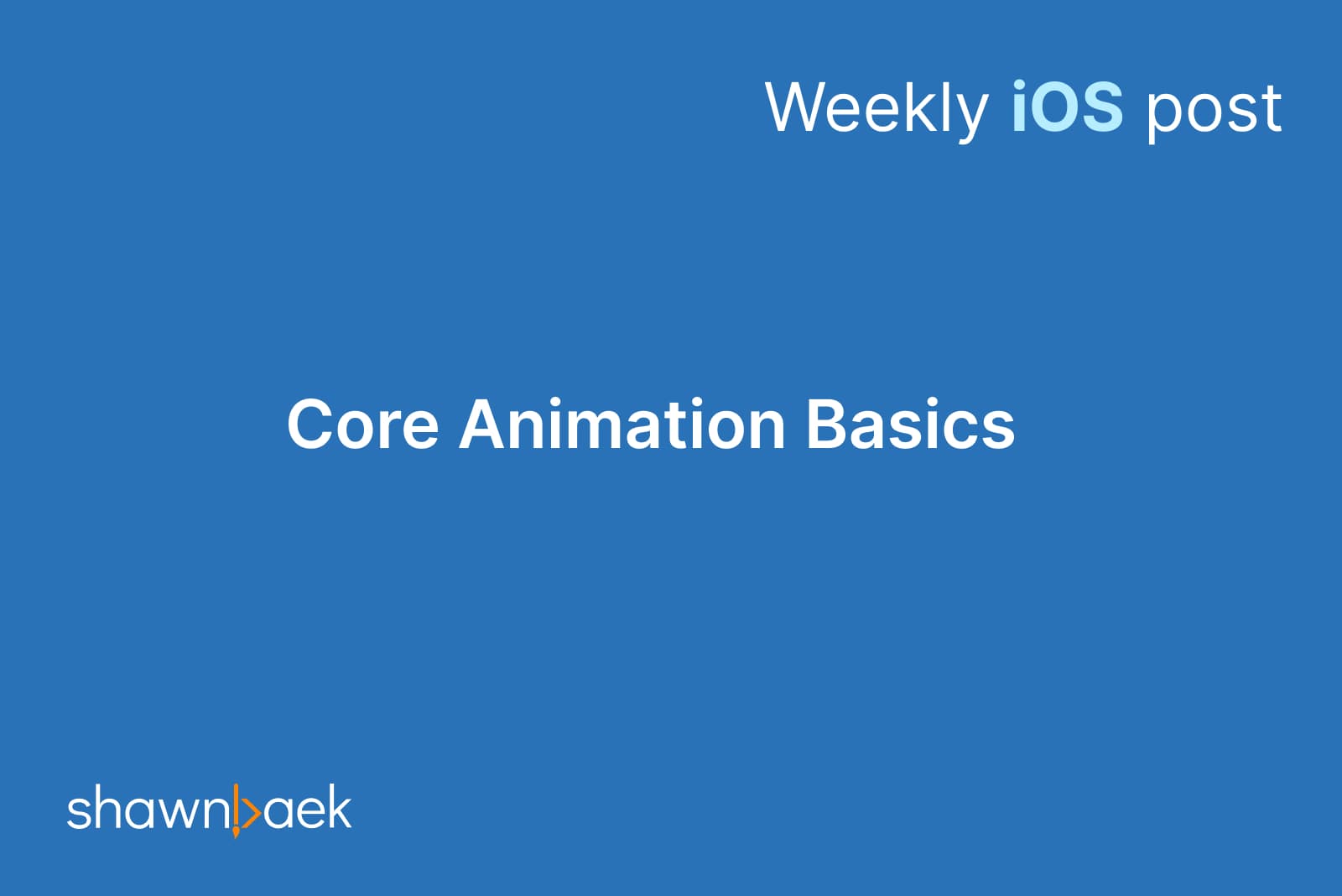 Core Animation Basics