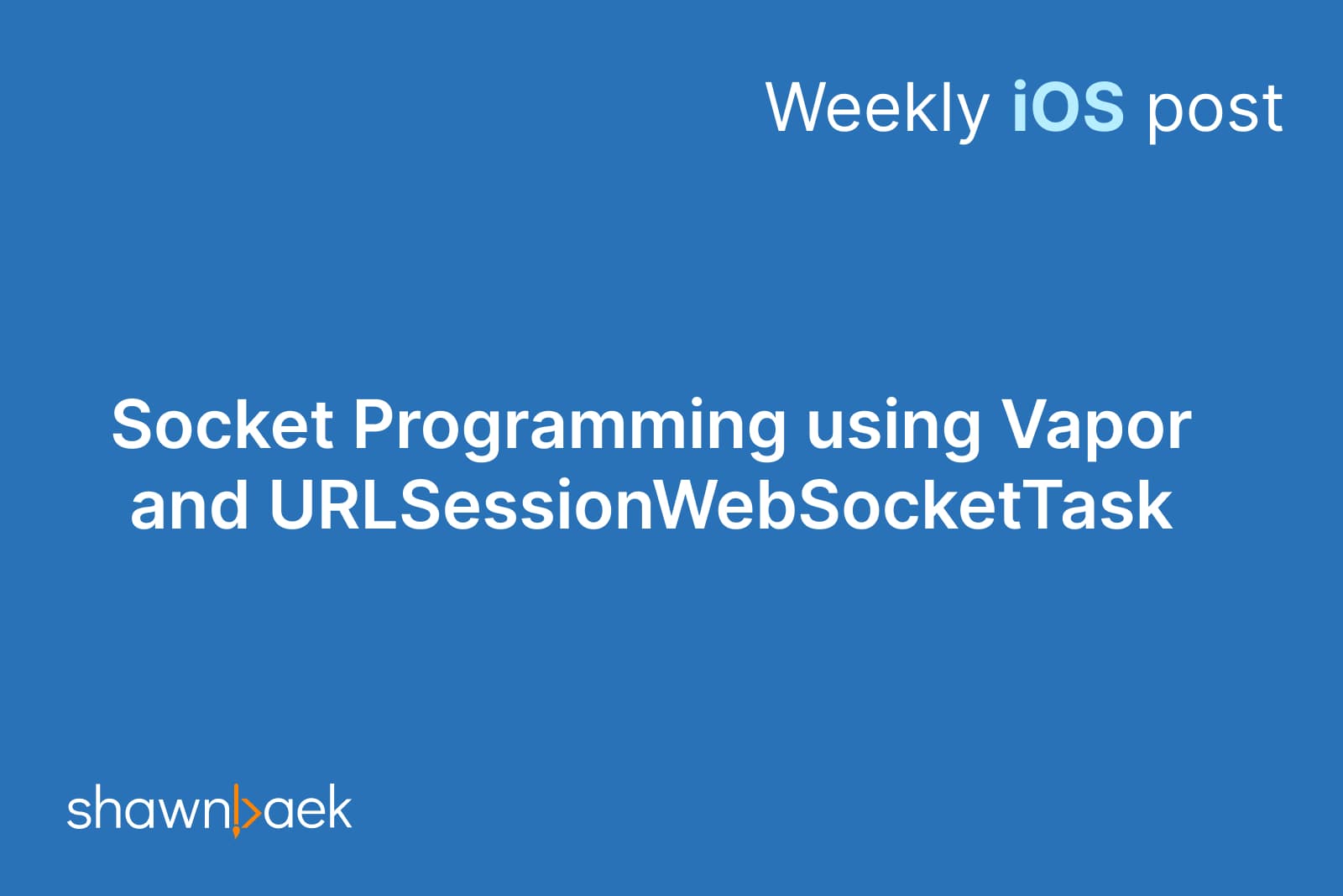 Socket Programming using Vapor and URLSessionWebSocketTask